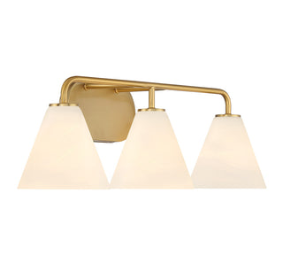 Blair 3-Light Bathroom Vanity Light in Warm Brass
