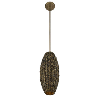 Tierra Brisa 1-Light Pendant in Riviera Brass by Breegan Jane