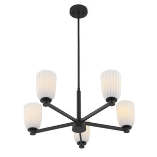 Baldwin 5-Light Chandelier in Matte Black