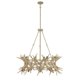 Daniels 8-Light Chandelier in Natural Antler