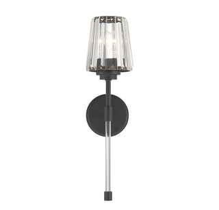 Garnet 1-Light Wall Sconce in Matte Black
