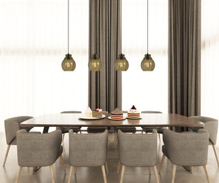 60W Aversa Rippled Glass Pendant