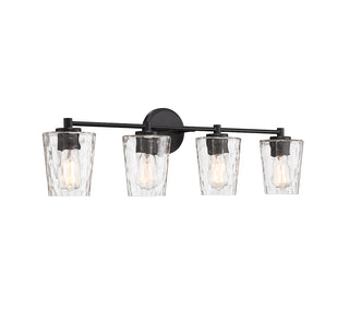 Ballas 4-Light Bathroom Vanity Light in Matte Black