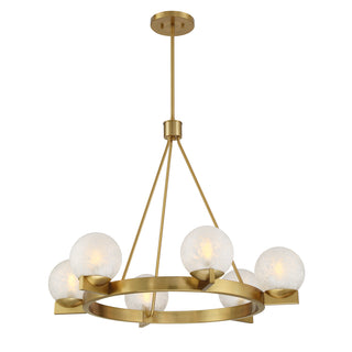 Darien 6-Light Chandelier in Warm Brass