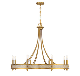 Camden 8-Light Chandelier in Warm Brass