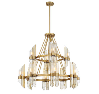 Biltmore 12-Light Chandelier in Warm Brass