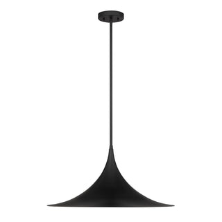 Bowdin 1-Light Pendant in Matte Black