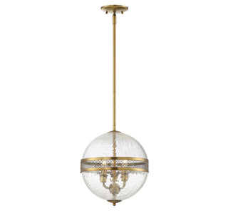 Stirling 3-Light Pendant in Warm Brass