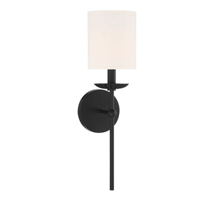 1-Light Wall Sconce in Matte Black