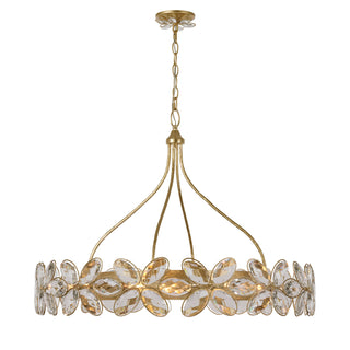 Marbella 14-Light Chandelier in Gold Shimmer by Breegan Jane