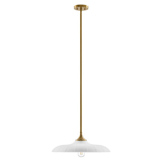 Hadley 1-Light Pendant in Warm Brass