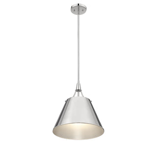 Willis 1-Light Pendant in Polished Nickel