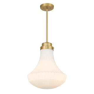 Bartlet 1-Light Pendant in Warm Brass