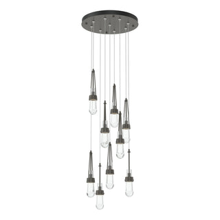 Link 9-Light Clear Glass Pendant