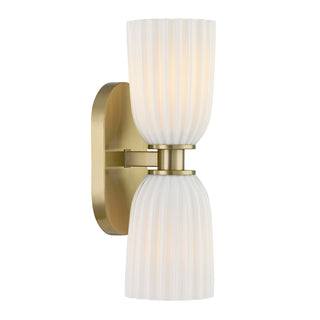 Baldwin 2-Light Wall Wall Sconce in Noble Brass