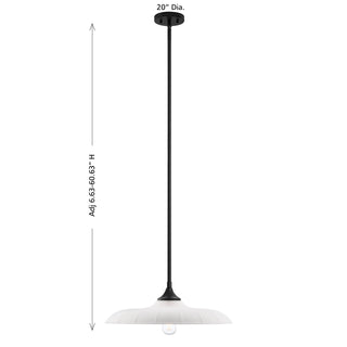 Hadley 1-Light Pendant in Matte Black