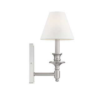Washburn 1-Light Wall Sconce in Satin Nickel