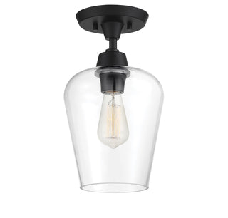 Octave 1-Light Ceiling Light in Black