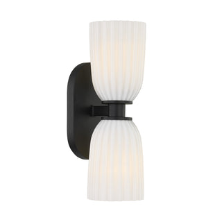 Baldwin 2-Light Wall Wall Sconce in Matte Black