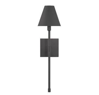Jefferson 1-Light Wall Sconce in Matte Black