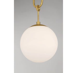 Becker 1-Light Pendant in Warm Brass