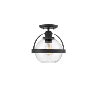 Pendleton 1-Light Ceiling Light in 
Matte Black