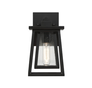 Denver 1-Light Outdoor Wall Lantern in Matte Black