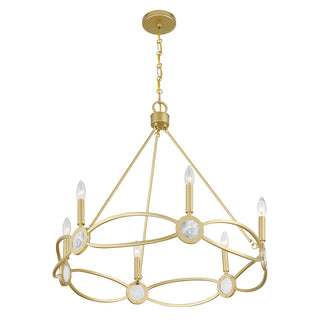 Minette 6-Light Chandelier in Spun Gold