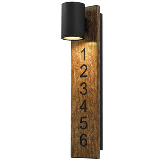 Woodone Wall Sconce  Sand Black