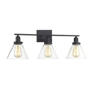 Drake 3-Light Bathroom Vanity Light in Black