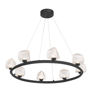 Castello 8-Light Chandelier in Matte Black