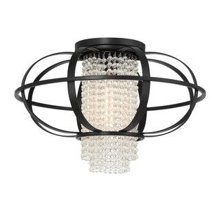 Idlewild 1-Light Ceiling Light in Matte Black