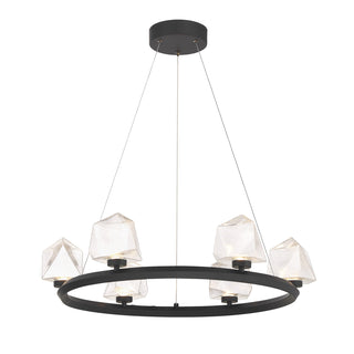 Castello 6-Light Chandelier in Matte Black