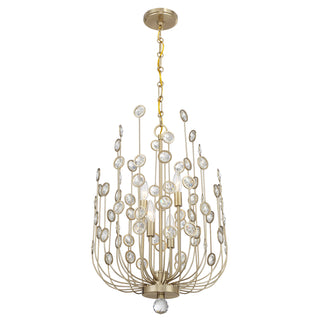 Irina 4-Light Chandelier in Noble Brass