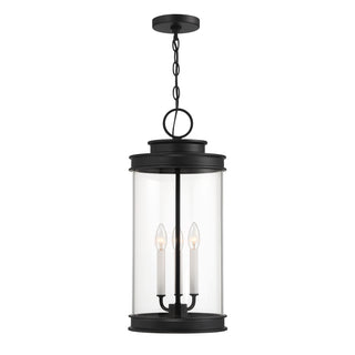 Englewood 3-Light Outdoor Hanging Lantern in Matte Black