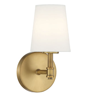 1-Light Wall Sconce in Natural Brass