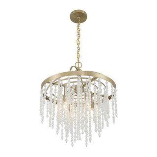 Jeanette 4-Light Chandelier in Noble Brass