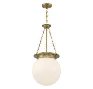 Manor 3-Light Pendant in Warm Brass