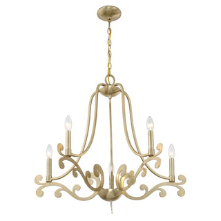 Lombard 5-Light Chandelier in Noble Brass