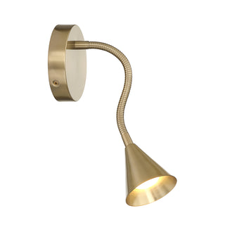 Pharos 1-Light Wall Sconce in Noble Brass by Breegan Jane