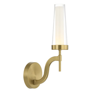 Butler 1-Light Wall Sconce in Warm Brass