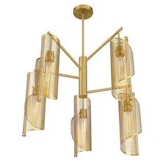 Hillbourne 5-Light Chandelier in Warm Brass
