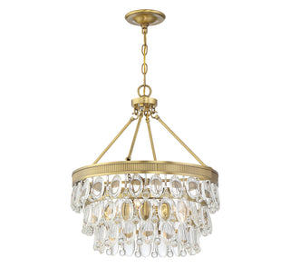 Windham 4-Light Pendant in Warm Brass