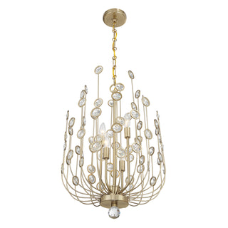 Irina 4-Light Chandelier in Noble Brass