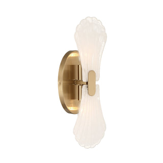 Bancroft 2-Light Wall Sconce in Noble Brass