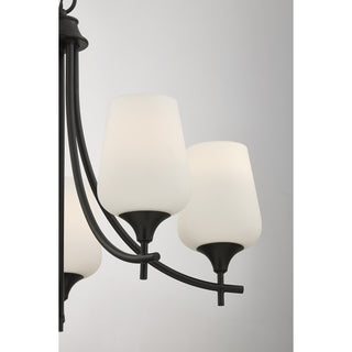 Octave 5-Light Chandelier in Matte Black