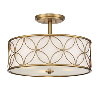 Reid 4-Light Ceiling Light in Warm Brass