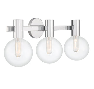 Wright 3-Light Bathroom Vanity Light in Chrome