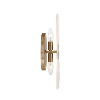 Bancroft 2-Light Wall Sconce in Noble Brass