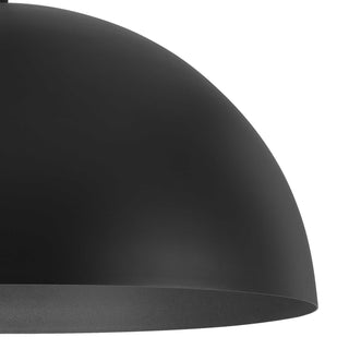Half Round 31 Inch Outdoor / Indoor Pendant in Black